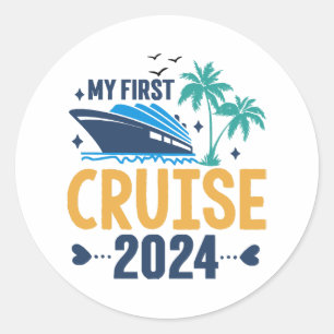 Mijn eerste cruise 2024 ronde sticker