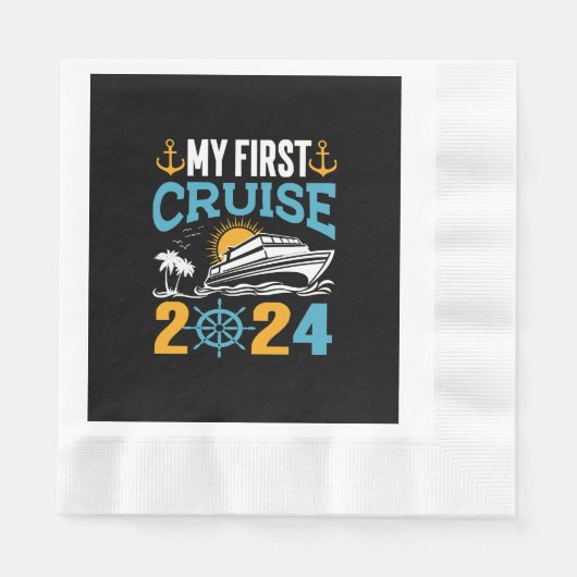 Mijn Eerste Cruise 2024 Servet (Voorkant)
