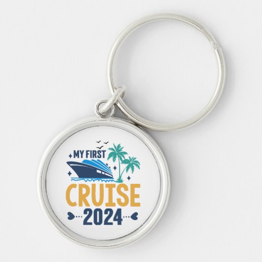 Mijn Eerste Cruise 2024 Sleutelhanger (Voorkant)