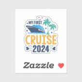 Mijn eerste cruise 2024 sticker (Vel)