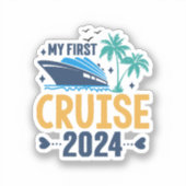Mijn eerste cruise 2024 sticker (Voorkant)