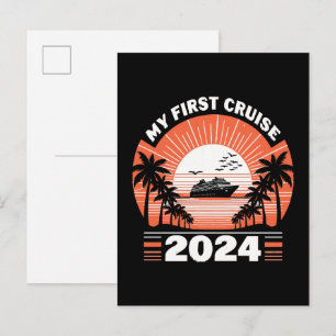 Mijn Eerste Cruise 2024 Uitnodiging Briefkaart