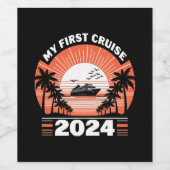 Mijn Eerste Cruise 2024 Wijn Etiket (Enkel label)