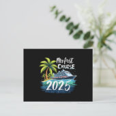 Mijn eerste cruise 2025 briefkaart (Staand voorkant)