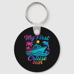 Mijn eerste cruise 2025 familie vakantie schip Mat Sleutelhanger