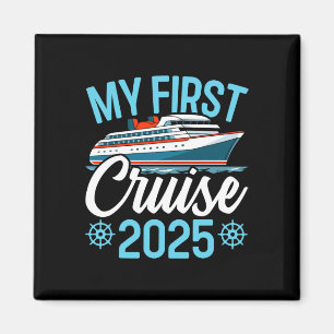 Mijn eerste cruise 2025 Funny Family Cruise Vakant Magneet