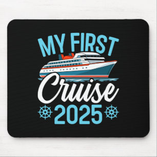 Mijn eerste cruise 2025 Funny Family Cruise Vakant Muismat