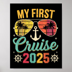 Mijn Eerste Cruise 2025 Gezinsvakantie Schip Reize Poster