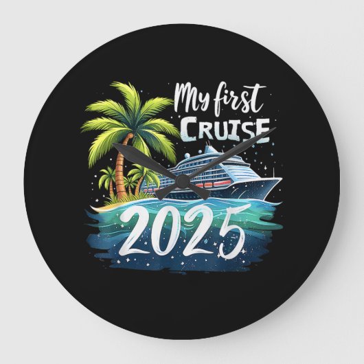 Mijn eerste cruise 2025 grote klok (Voorkant)