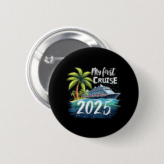 Mijn eerste cruise 2025 ronde button 5,7 cm (Voorkant /achterkant)