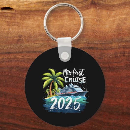 Mijn eerste cruise 2025 sleutelhanger (Voorkant)