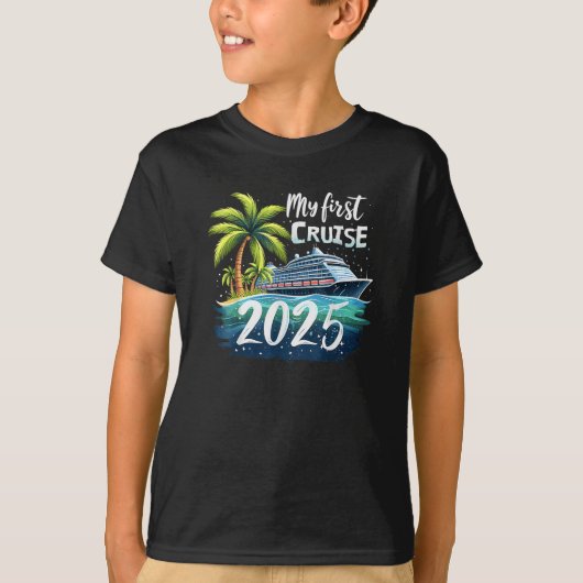 Mijn eerste cruise 2025 t-shirt (Voorkant)