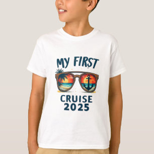 Mijn eerste cruise 2025 vakantie cruiseschip reis  t-shirt