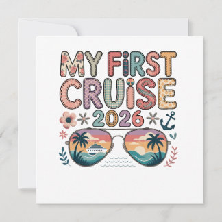mijn eerste cruise 2026, cruise cadeau, cruise vak feestdagenkaart