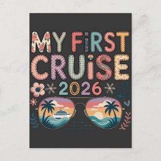 Mijn Eerste Cruise 2026, Eerste Cruise Vakantie Ca Briefkaart