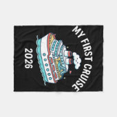 Mijn eerste cruise 2026  fleece deken (Voorkant (Horizontaal))