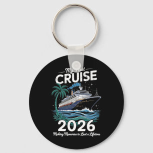 Mijn eerste cruise 2026 gezinsvakantie trip schip sleutelhanger