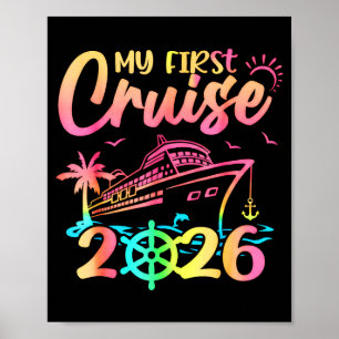Mijn eerste cruise 2026 Grappige eerste keer cruis Poster