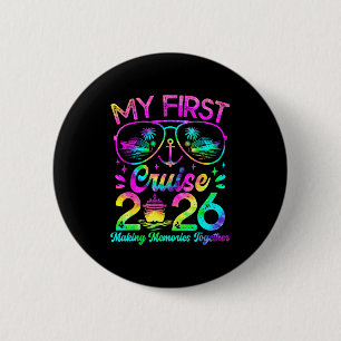 Mijn Eerste Cruise 2026 Grappige Eerste Keer Cruis Ronde Button 5,7 Cm