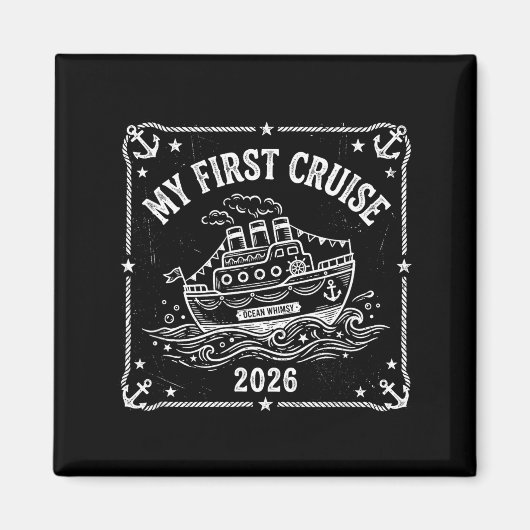 Mijn eerste cruise 2026 magneet (Voorkant)