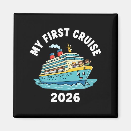 Mijn eerste cruise 2026 magneet (Voorkant)