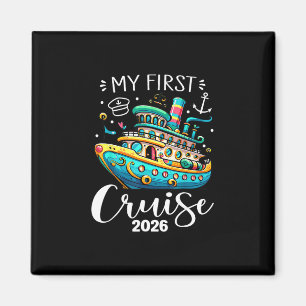 Mijn Eerste Cruise 2026 Schattige Gezinsvakantie C Magneet