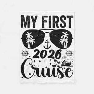 Mijn eerste cruise 2026 vakantie bijpassende famil fleece deken