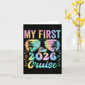 Mijn eerste cruise 2026 vakantie matchen familie c kaart (Gele Bloem)