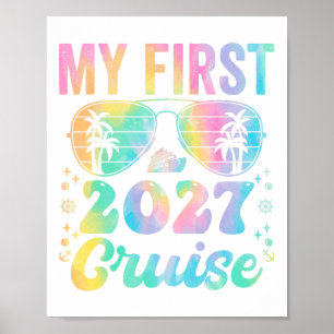 Mijn eerste cruise 2027 vakantie bijpassende famil poster