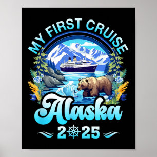 Mijn eerste cruise Alaska 2025 Familie Vriend Crui Poster