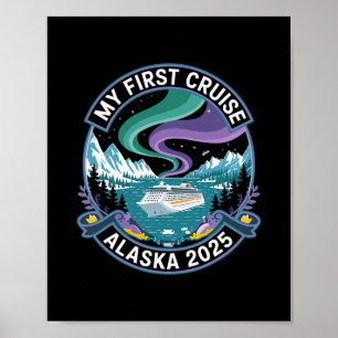 Mijn Eerste Cruise Alaska 2025 T-shirt Noorderlich Poster