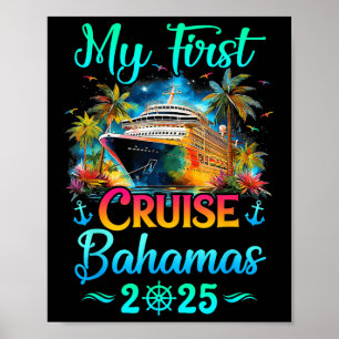 Mijn Eerste Cruise Bahama's 2025 Gezinsreis Cruisi Poster
