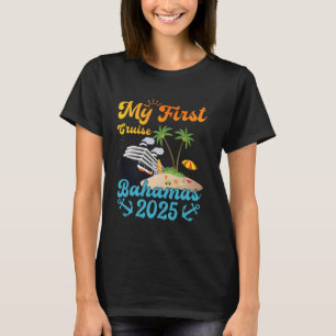 Mijn eerste cruise Bahama's 2025 Reisavontuur Memo T-shirt
