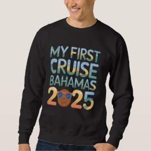 Mijn eerste cruise Bahama's 2025 Tropische vakanti Trui