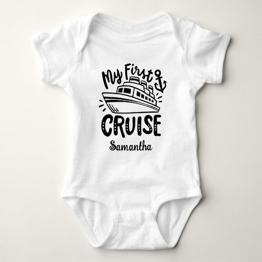 Mijn eerste cruise gepersonaliseerd romper (Voorkant)