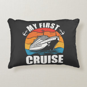 Mijn eerste cruise Grappige gez familievakantie C Accent Kussen
