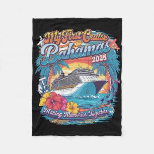 Mijn Eerste Cruise Hamas 2025 Familie Vakantie T-s Fleece Deken
