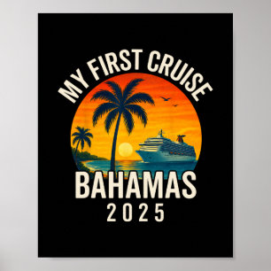 Mijn eerste cruise Hamas 2025 vakantiesouvenir str Poster