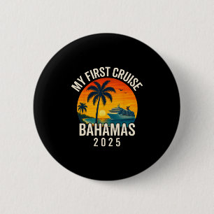 Mijn eerste cruise Hamas 2025 vakantiesouvenir str Ronde Button 5,7 Cm