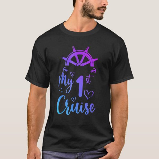 Mijn eerste cruise Mannen, dames, meisjes en jonge T-shirt (Voorkant)