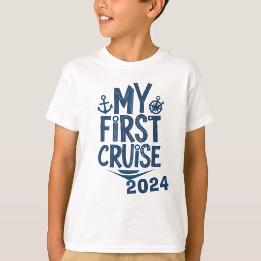 Mijn eerste cruise op maat t-shirt (Voorkant)