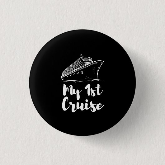 Mijn Eerste Cruise Ronde Button 3,2 Cm (Voorkant)