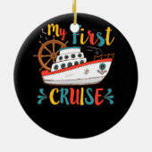 Mijn eerste cruise Ship Anchor Cruising Vacrip Keramisch Ornament (Achterkant)