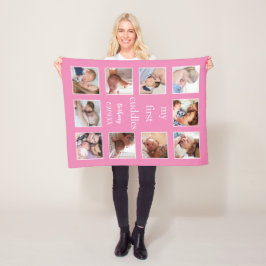 Mijn eerste Cuddles noemen 10 Foto's Pasgeboren Ro Fleece Deken