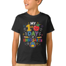 Mijn eerste dag Kleurrijke schooltas kleuterschool