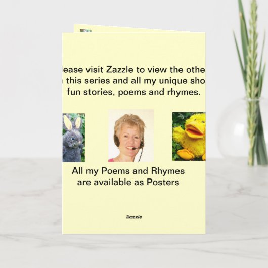 Mijn eerste Dag op School Kaart (Achterkant)