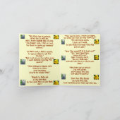 Mijn eerste Dag op School - rijm notakaart Kaart (Binnen)