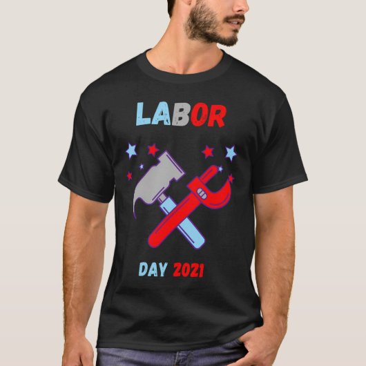 Mijn eerste Dag van de Arbeid, Happy Labor Day T-shirt (Voorkant)
