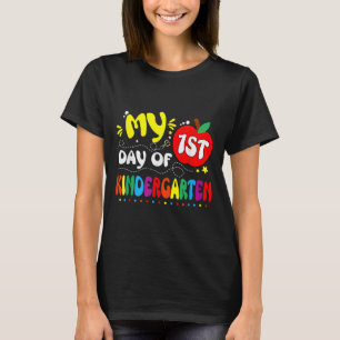 Mijn eerste dag van de kleuterjuf Kinder 1e dag T-shirt