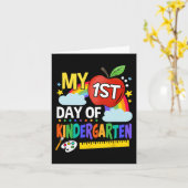 Mijn eerste dag van de kleuterschool Leuke kleurri Kaart (Gele Bloem)